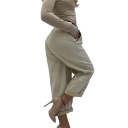 pantalone modello balloon alcantara